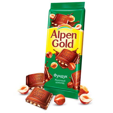 Плиточный шоколад Alpen Gold (Альбен Голд)