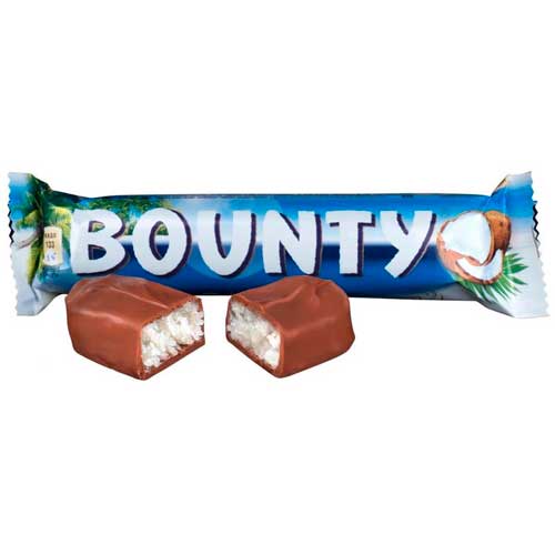 Шоколадный батончик Bounty (Баунти), 55 г.
